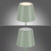 Leuchten-Direkt EURIA Lámpara de mesa LED Verde, 1 luz