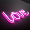 Leuchten-Direkt NEON-LOVE Lámpara de decoración LED Rosa, 1 luz