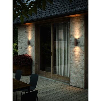 Nordlux KYKLOP Aplique para exterior Color óxido, 2 luces