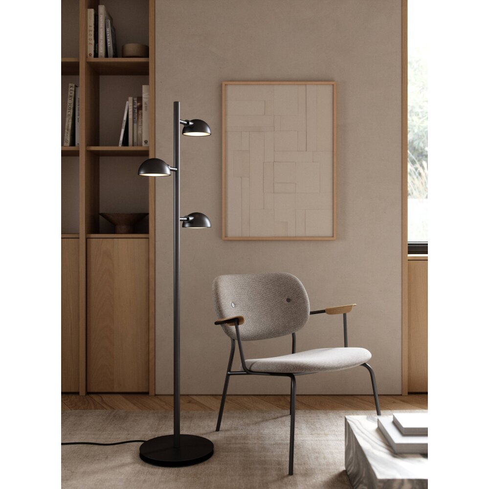 Design For The People by Nordlux NOMI Lámpara de Pie Negro, 3 luces main product photo