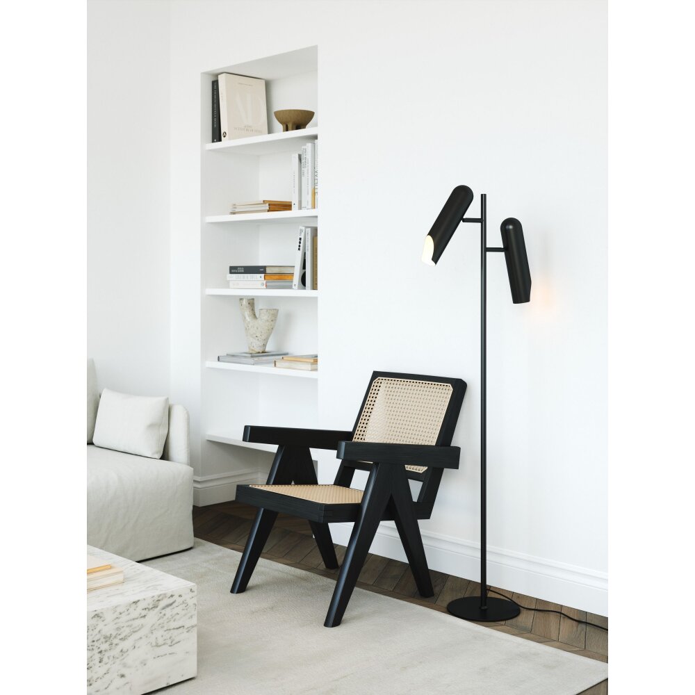 Design For The People by Nordlux ROCHELLE Lámpara de Pie Negro, 2 luces main product photo