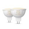 Philips Hue juego de 2 LED GU5.3 6,3 vatios 2000-6500 Kelvin 400 lumen