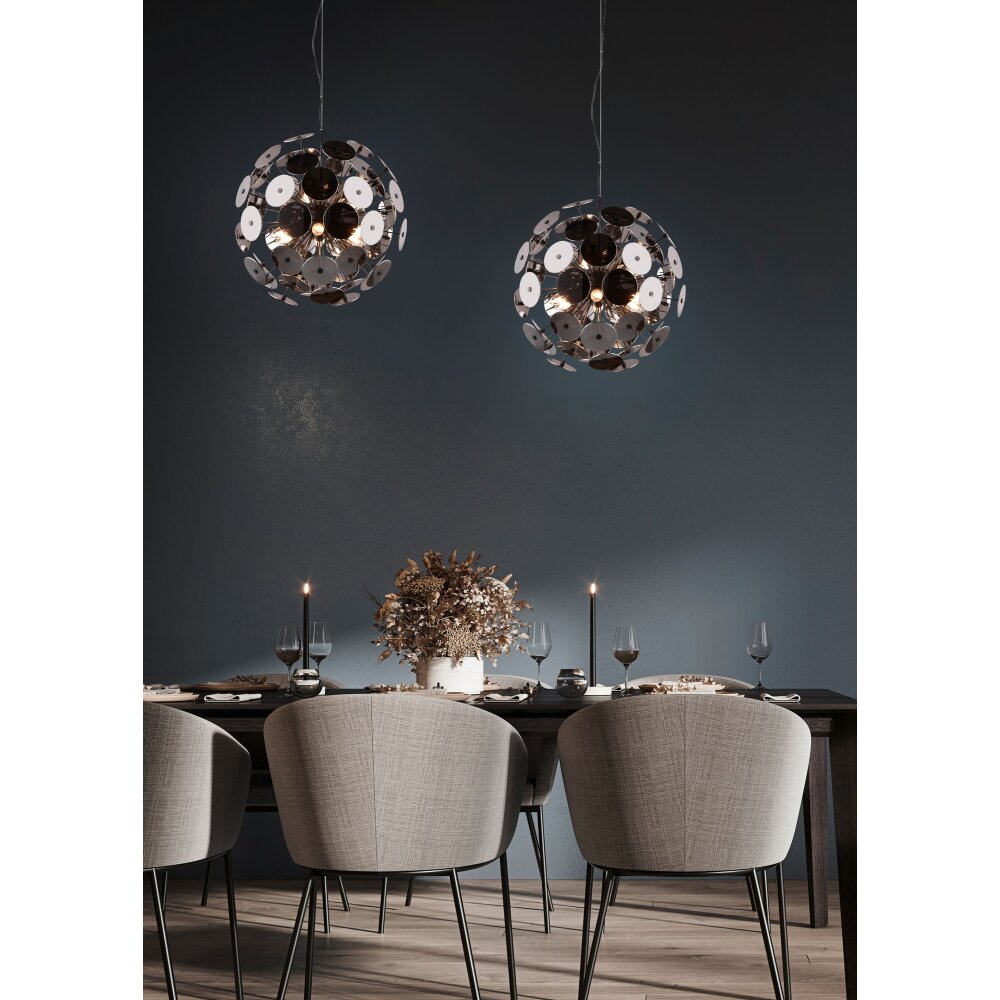 Trio Discalgo Lámpara Colgante Negro, 6 luces main product photo