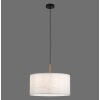 JUST LIGHT GERDA SOFIE Lámpara Colgante Crudo, Negro, 1 luz