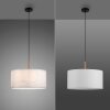 JUST LIGHT GERDA SOFIE Lámpara Colgante Crudo, Negro, 1 luz