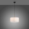 JUST LIGHT GERDA SOFIE Lámpara Colgante Crudo, Negro, 1 luz