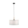 JUST LIGHT GERDA SOFIE Lámpara Colgante Crudo, Negro, 1 luz