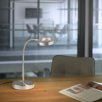 Paul Neuhaus HENSKO Lámpara de mesa LED Plata, 1 luz