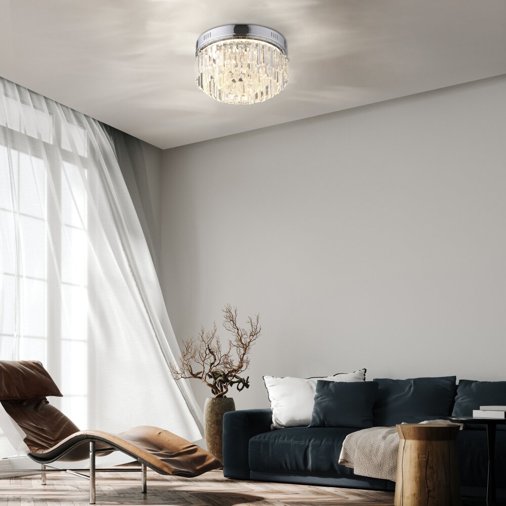 Paul Neuhaus KRISTA Lámpara de Techo LED Cromo, 1 luz main product photo