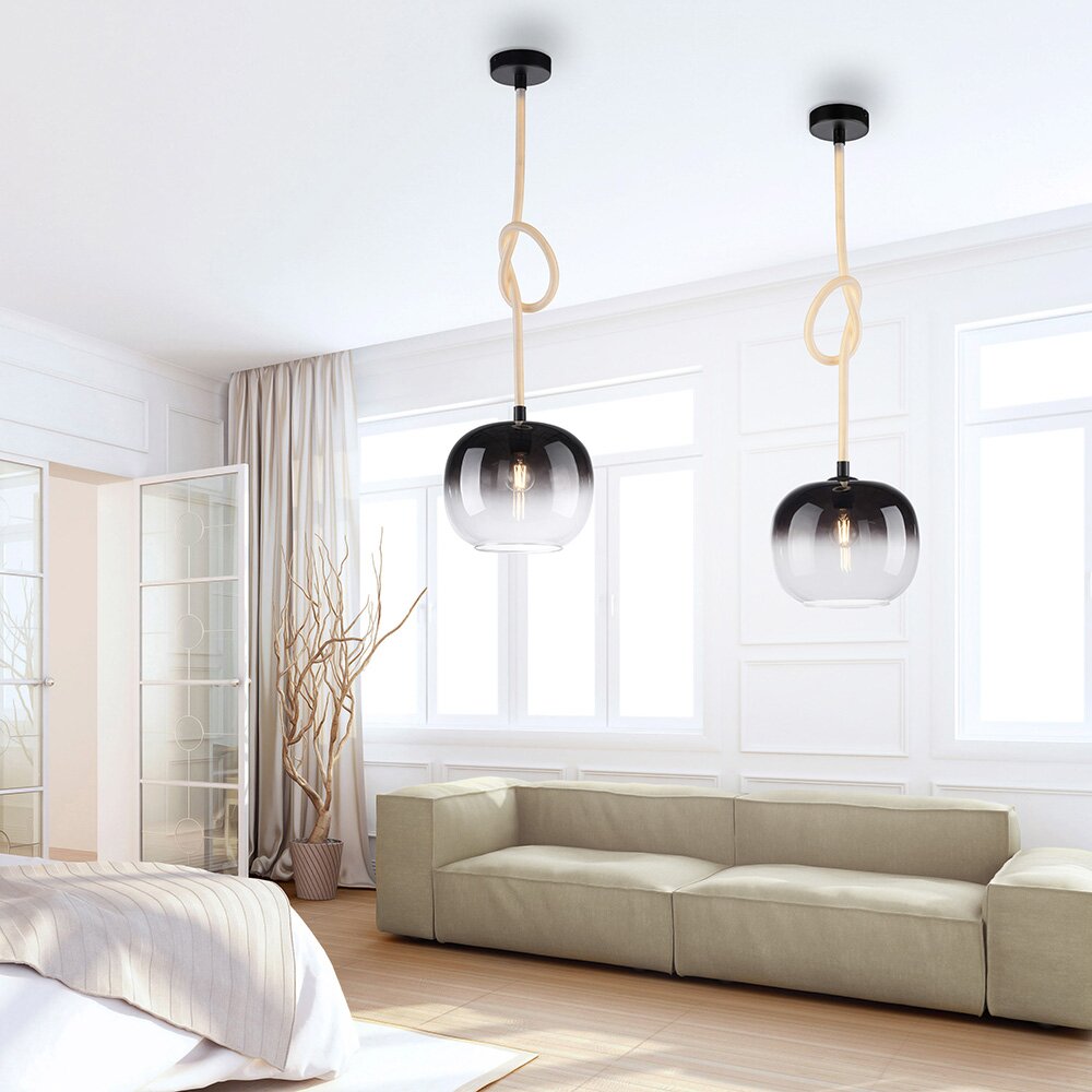Paul Neuhaus LUMA Lámpara Colgante Negro, 1 luz main product photo
