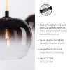 Paul Neuhaus LUMA Lámpara Colgante Negro, 3 luces