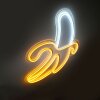 Leuchten-Direkt NEON-BANANE Lámpara de decoración LED Amarillo, Blanca, 1 luz