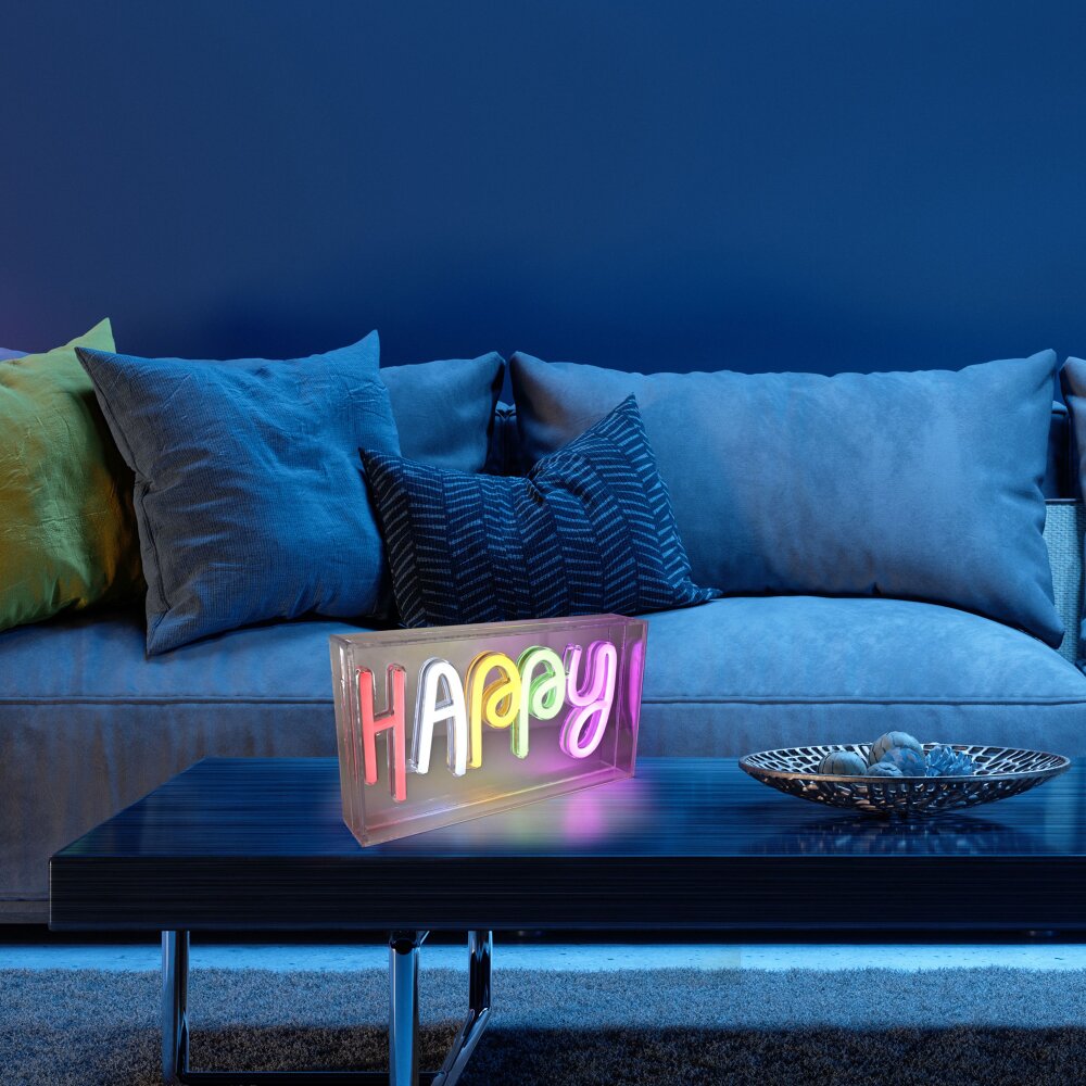 Leuchten-Direkt NEON-HAPPY Lámpara de decoración LED Transparente, claro, 1 luz main product photo