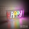 Leuchten-Direkt NEON-HAPPY Lámpara de decoración LED Transparente, claro, 1 luz