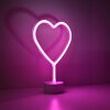 Leuchten-Direkt NEON-HERZ Lámpara de decoración LED Rosa, 1 luz