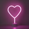 Leuchten-Direkt NEON-HERZ Lámpara de decoración LED Rosa, 1 luz