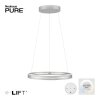 Paul Neuhaus PURE E-LOOP Lámpara Colgante LED Plata, 2 luces, Mando a distancia