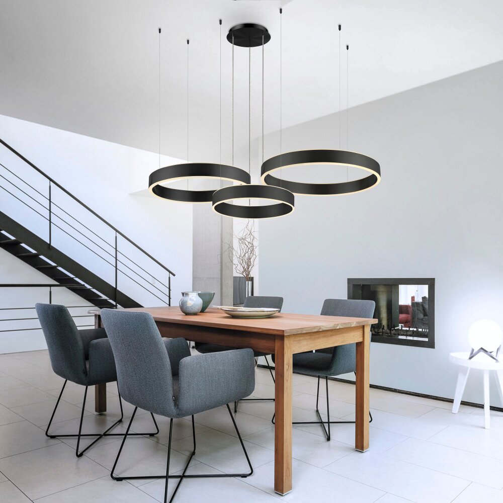 Paul Neuhaus SCULLI Lámpara Colgante LED Negro, 2 luces main product photo
