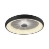 Leuchten-Direkt VERTIGO Lámpara de Techo LED Negro, 1 luz, Mando a distancia