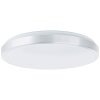 Brilliant Livius Lámpara de Techo LED Plata, 1 luz, Mando a distancia