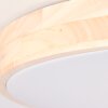 Brilliant Slimline Lámpara de Techo LED Blanca, 1 luz, Mando a distancia