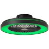 Brilliant Mazzaro Ventilador de techo LED Negro, 1 luz, Mando a distancia, Cambia de color