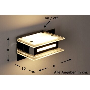 Trio 2220 Aplique LED Cromo, 1 luz