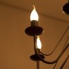 Lucide Corona Lámpara de araña Color óxido, Negro, 8 luces