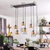 Koyoto Lámpara Colgante - Cristal Colores ámbar, Transparente, 6 luces