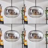 Apedo Lámpara Colgante - Cristal Transparente, Ahumado, 3 luces