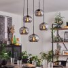 Apedo Lámpara Colgante Ahumado, 5 luces