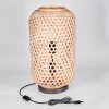 Bauro Lámpara de mesa Crudo, Negro, 2 luces