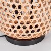 Bauro Lámpara de mesa Crudo, Negro, 2 luces