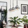 Gastor Lámpara Colgante - Cristal Transparente, Ahumado, 3 luces