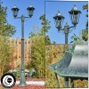 Hongkong Candelabro Verde, Negro, 2 luces