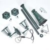 Hongkong Candelabro Verde, Negro, 2 luces