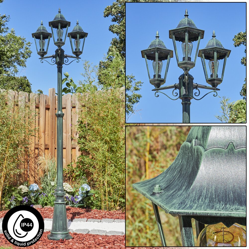 Hongkong Candelabro Verde, Negro, 3 luces main product photo