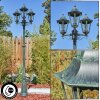 Hongkong Candelabro Verde, Negro, 3 luces