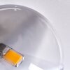 Chehalis Lámpara de Techo Transparente, Ahumado, 5 luces
