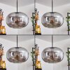 Apedo Lámpara Colgante - Cristal Ahumado, 3 luces