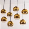 Koyoto Lámpara Colgante - Cristal dorado, Transparente, 8 luces