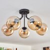 Koyoto Lámpara de Techo - Cristal Colores ámbar, 5 luces