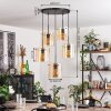 Parane Lámpara Colgante - Cristal Colores ámbar, 5 luces