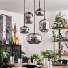 Apedo Lámpara Colgante - Cristal Ahumado, 5 luces