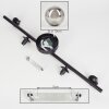 Chehalis Lámpara de Techo Ahumado, 5 luces