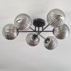 Chehalis Lámpara de Techo Ahumado, 6 luces
