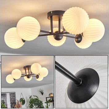Chehalis Lámpara de Techo Blanca, 6 luces