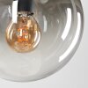 Gastor Lámpara Colgante - Cristal Cromo, Transparente, Ahumado, 4 luces