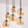 Koyoto Lámpara Colgante - Cristal Colores ámbar, 6 luces