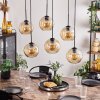 Koyoto Lámpara Colgante - Cristal Colores ámbar, 6 luces